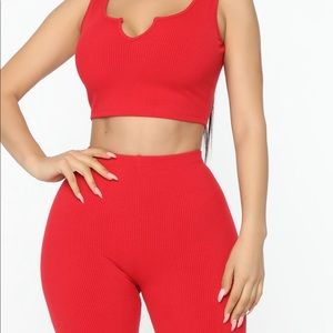 Fashion nova ribbed set